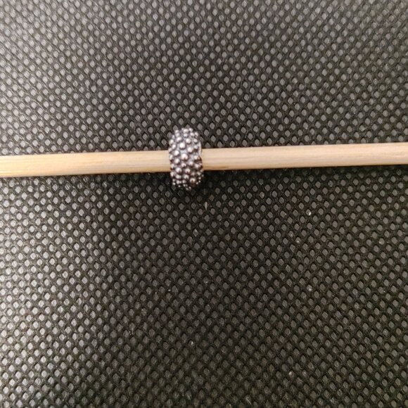 Oxidized sterling Pandora Beaded Beauty spacer - Picture 1 of 1